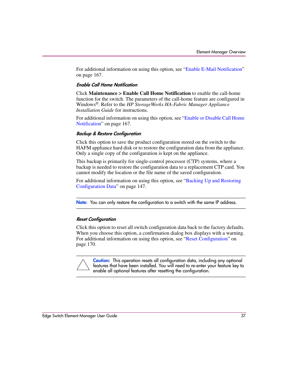 HP StorageWorks 2.12 Edge Switch User Manual | Page 37 / 246