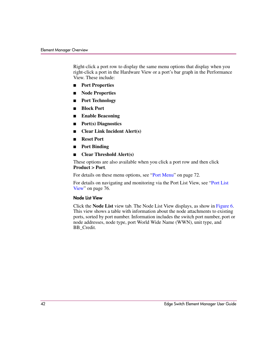 HP StorageWorks 2.12 Edge Switch User Manual | Page 42 / 246
