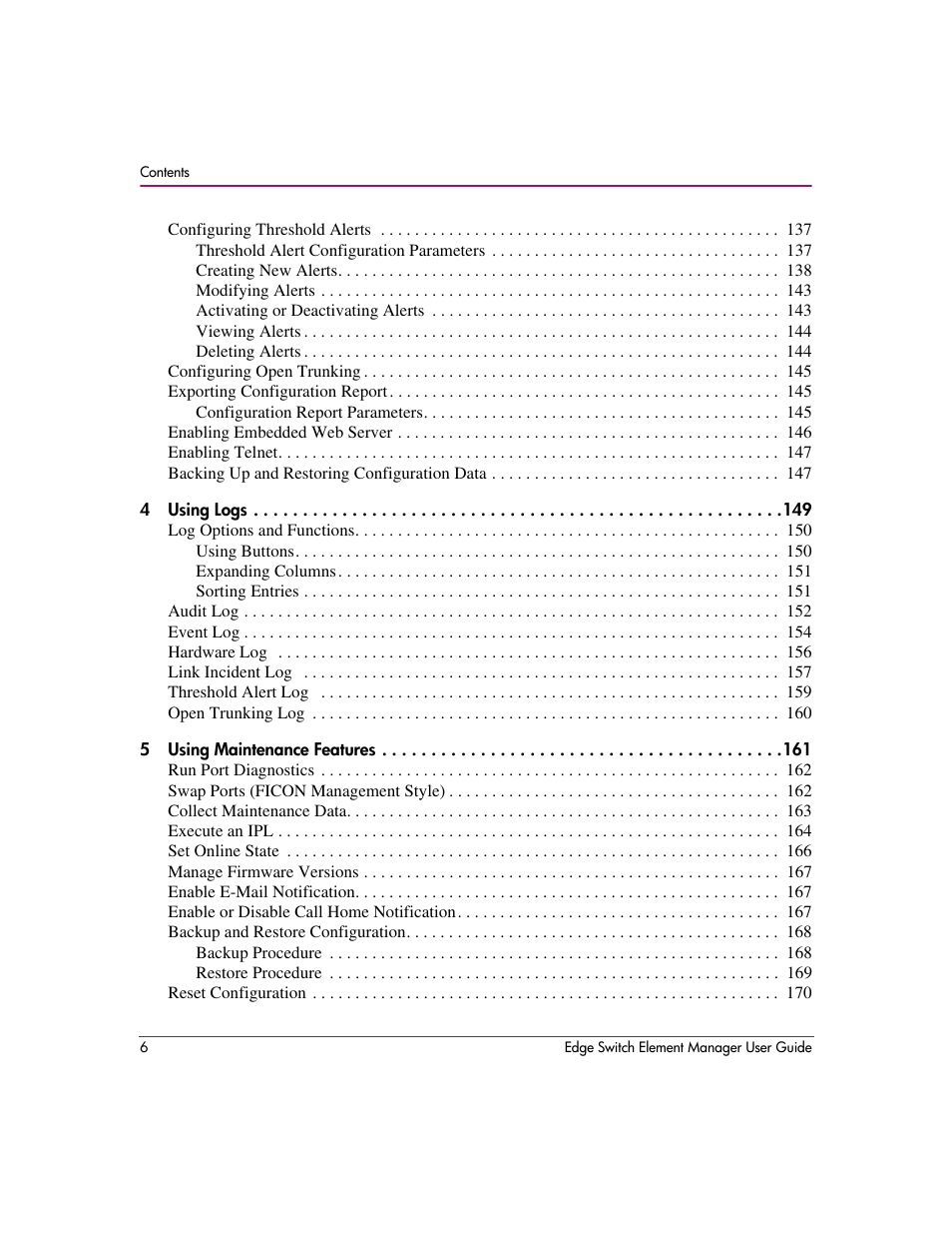 HP StorageWorks 2.12 Edge Switch User Manual | Page 6 / 246