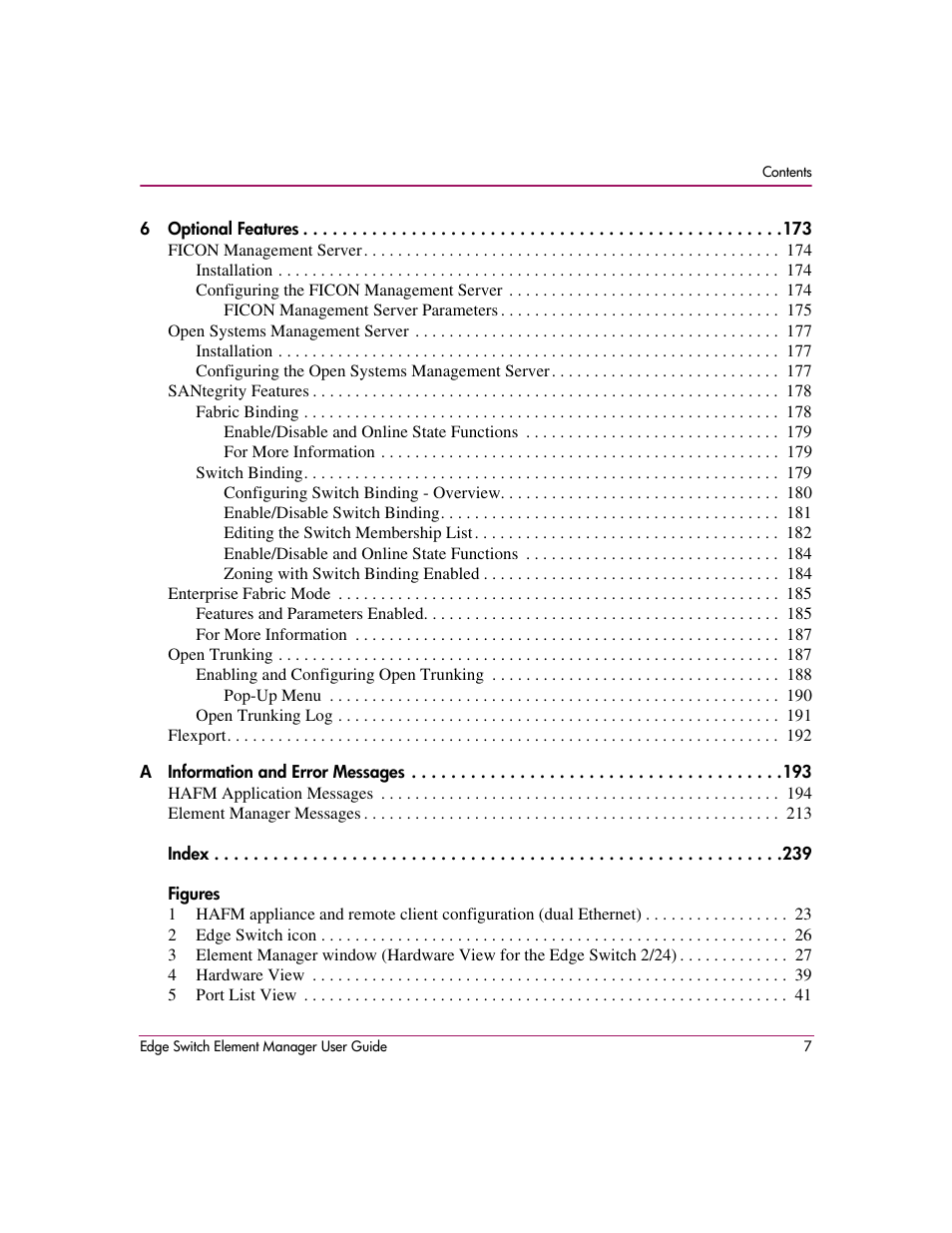 HP StorageWorks 2.12 Edge Switch User Manual | Page 7 / 246