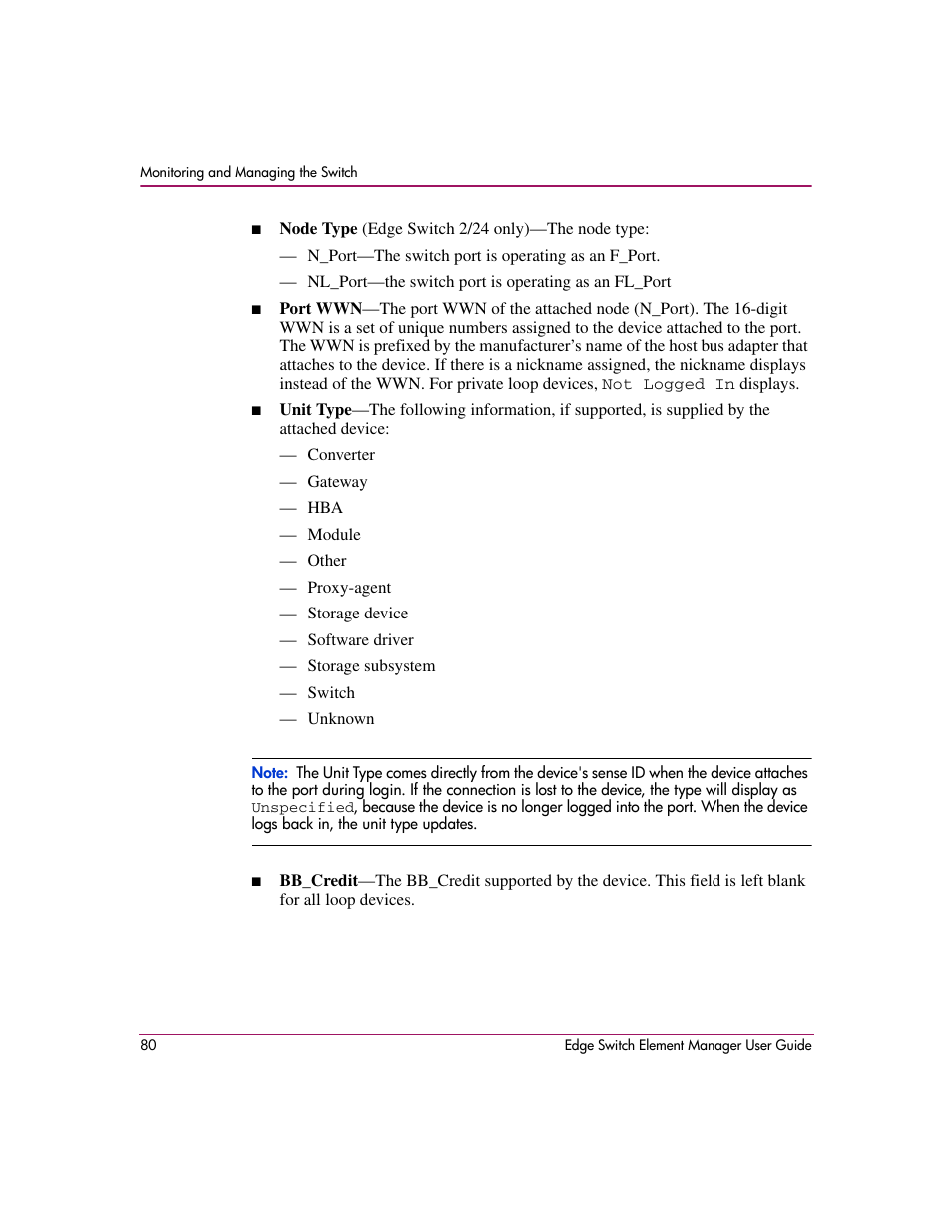 HP StorageWorks 2.12 Edge Switch User Manual | Page 80 / 246