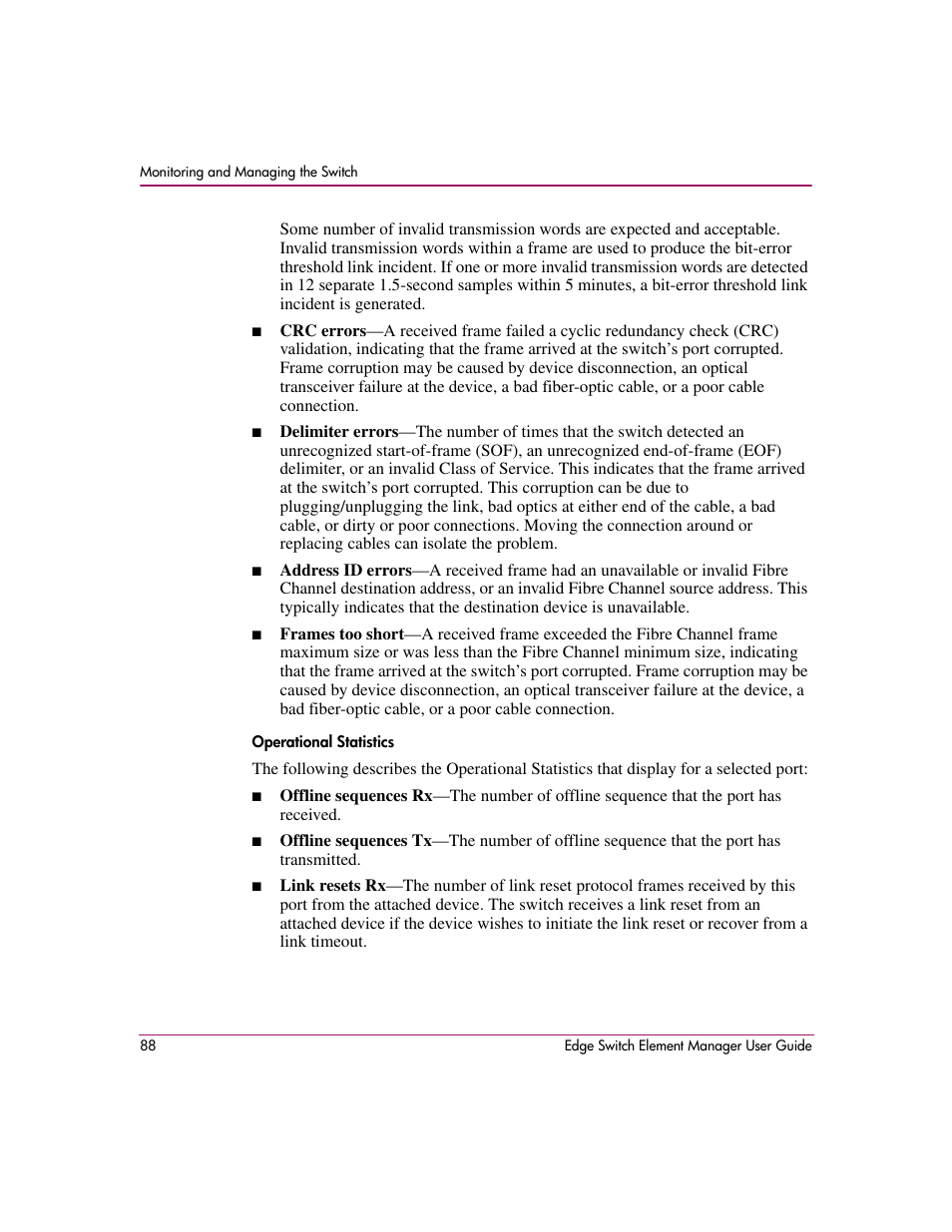 HP StorageWorks 2.12 Edge Switch User Manual | Page 88 / 246