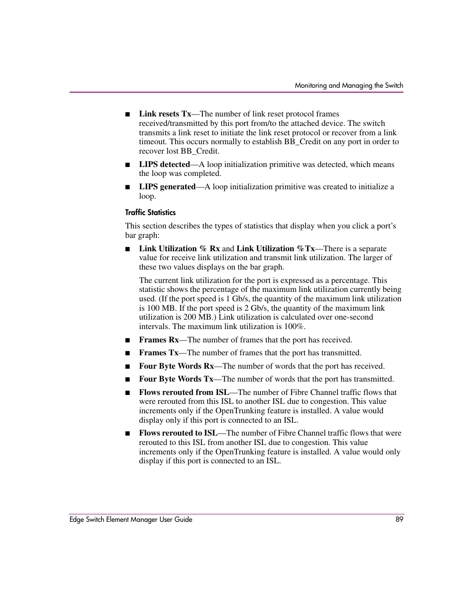 HP StorageWorks 2.12 Edge Switch User Manual | Page 89 / 246