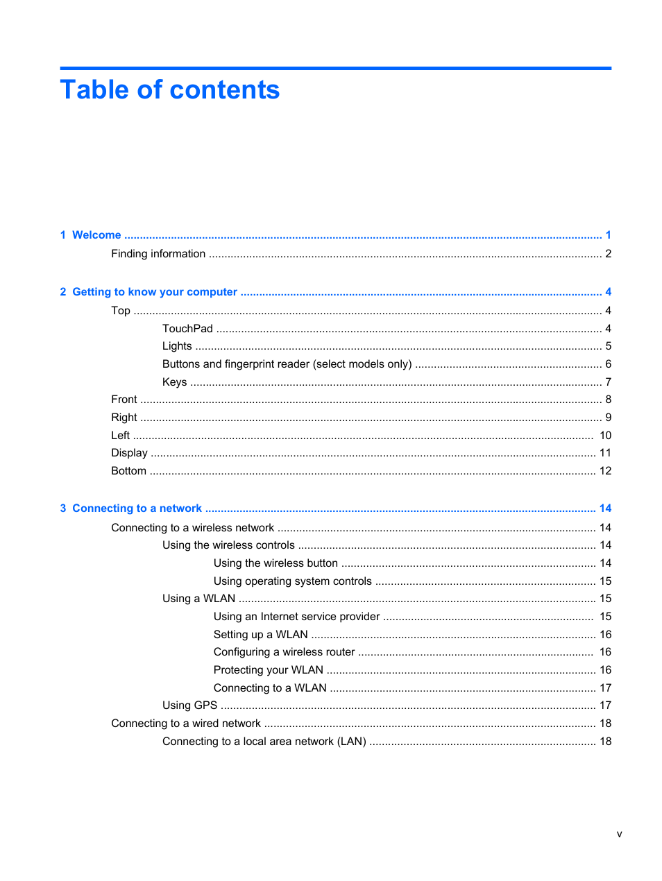 HP EliteBook 840 G1 Notebook PC User Manual | Page 5 / 108
