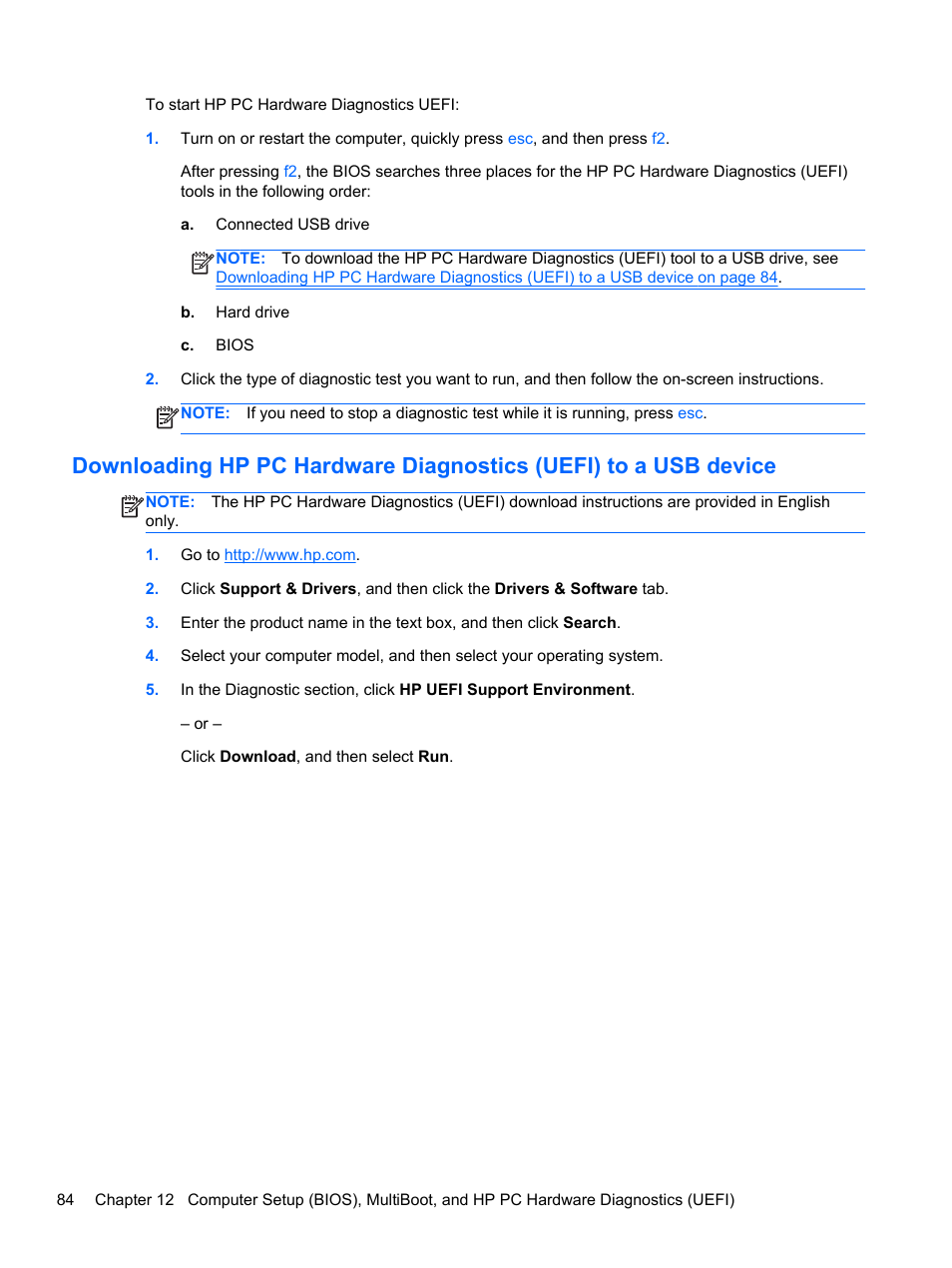 HP EliteBook 840 G1 Notebook PC User Manual | Page 94 / 108