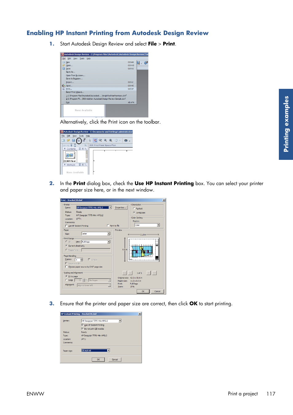 HP Designjet T7100 Printer series User Manual | Page 125 / 217