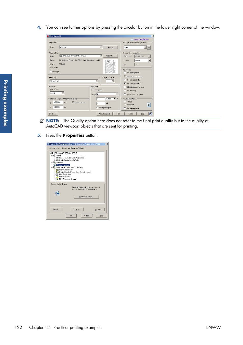 HP Designjet T7100 Printer series User Manual | Page 130 / 217