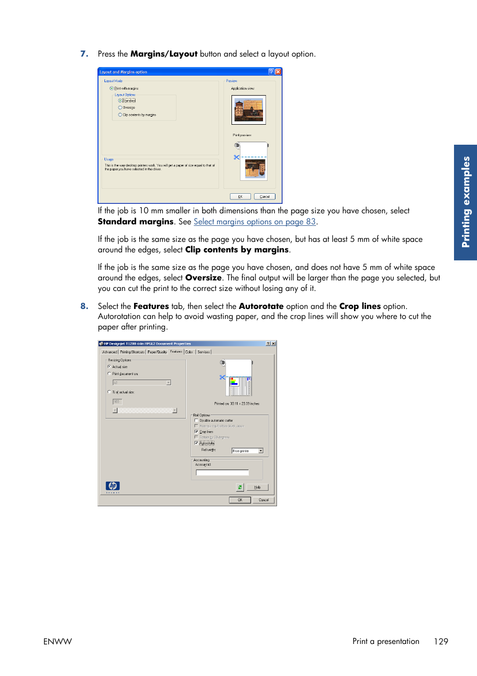 HP Designjet T7100 Printer series User Manual | Page 137 / 217