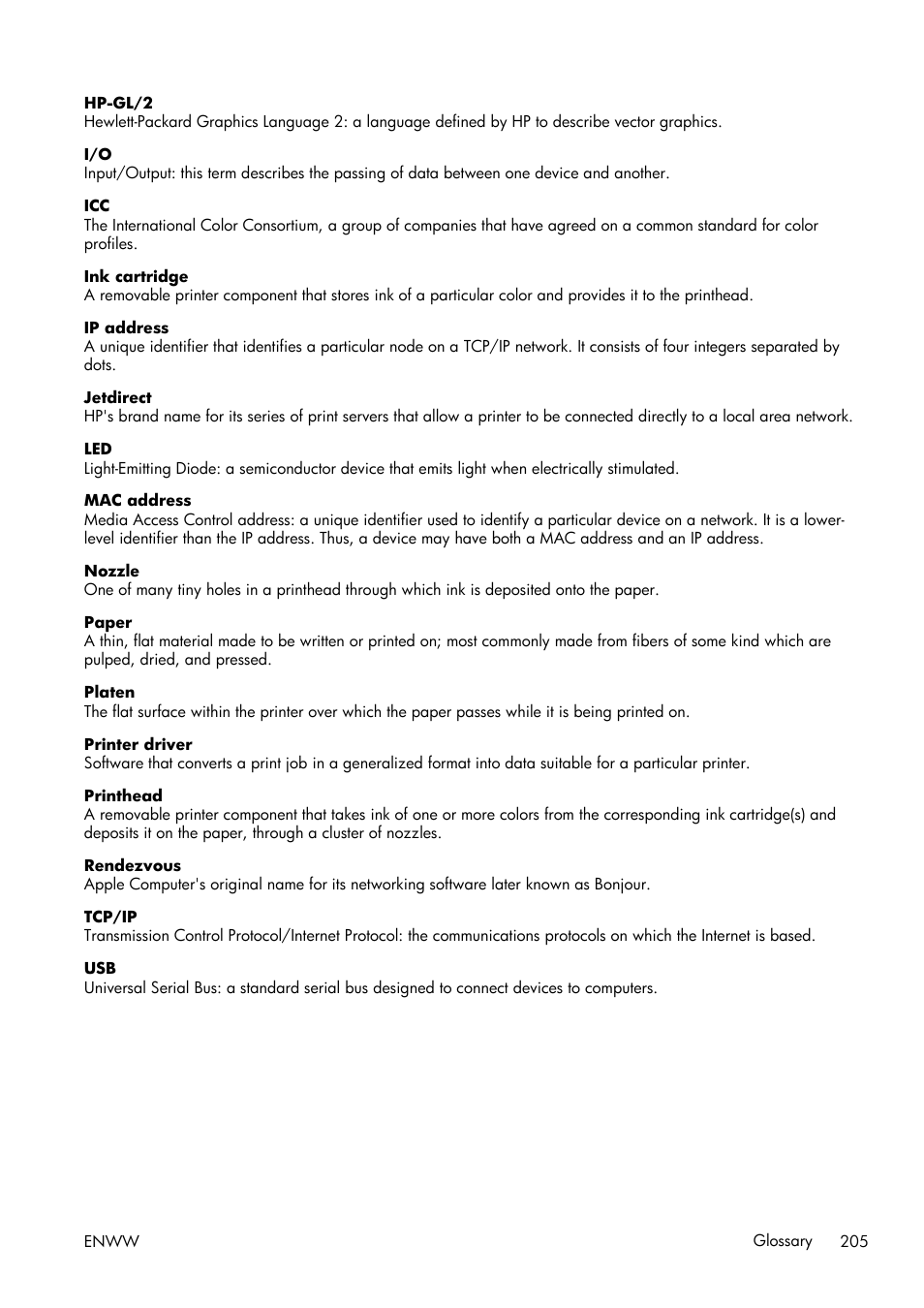 HP Designjet T7100 Printer series User Manual | Page 213 / 217