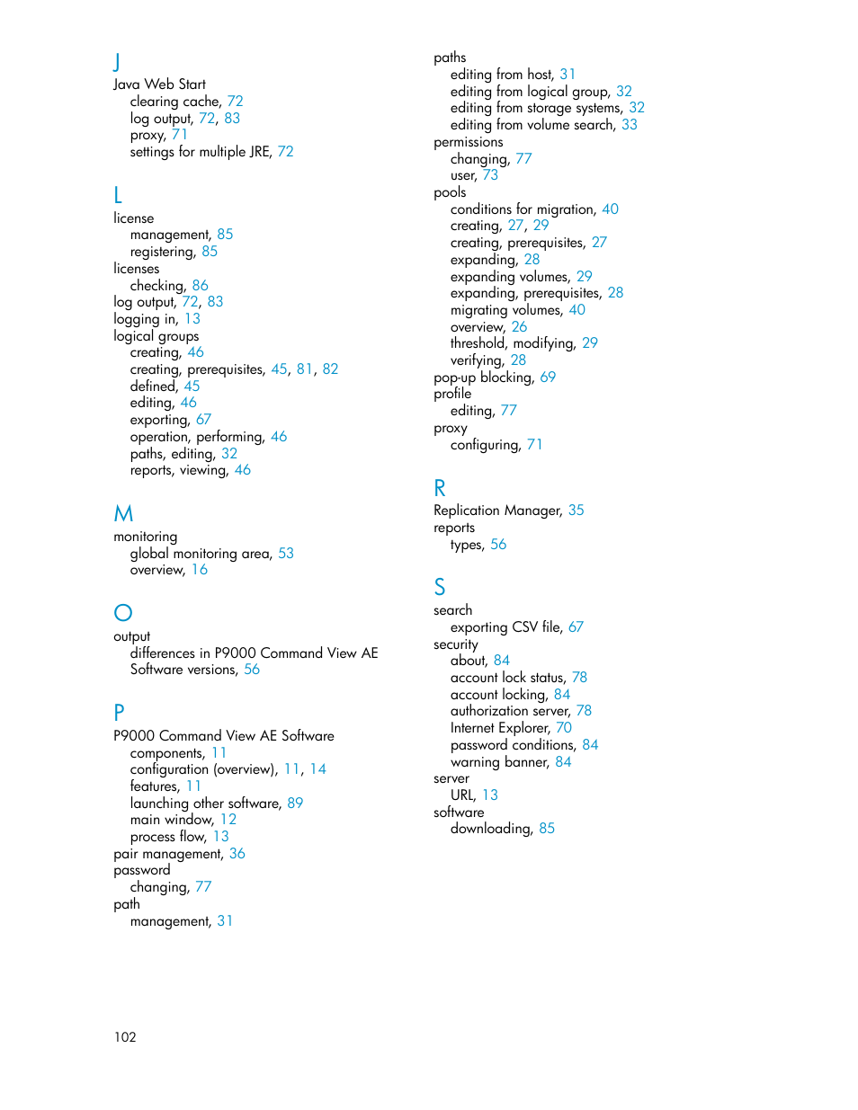 HP XP P9000 Command View Advanced Edition Software User Manual | Page 102 / 104