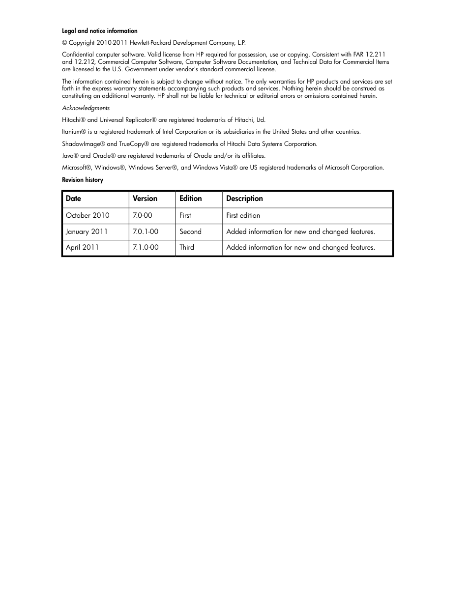 HP XP P9000 Command View Advanced Edition Software User Manual | Page 2 / 104