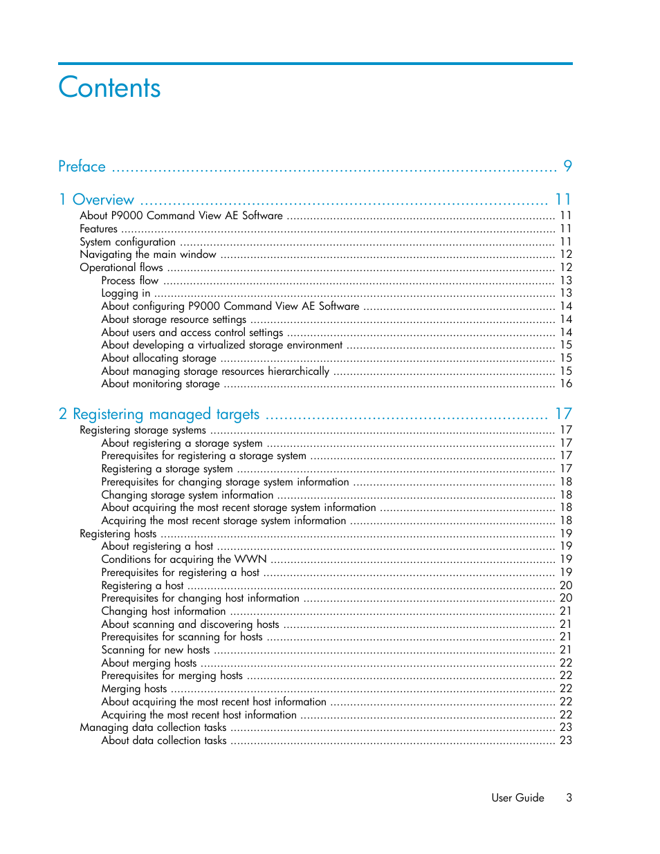 HP XP P9000 Command View Advanced Edition Software User Manual | Page 3 / 104