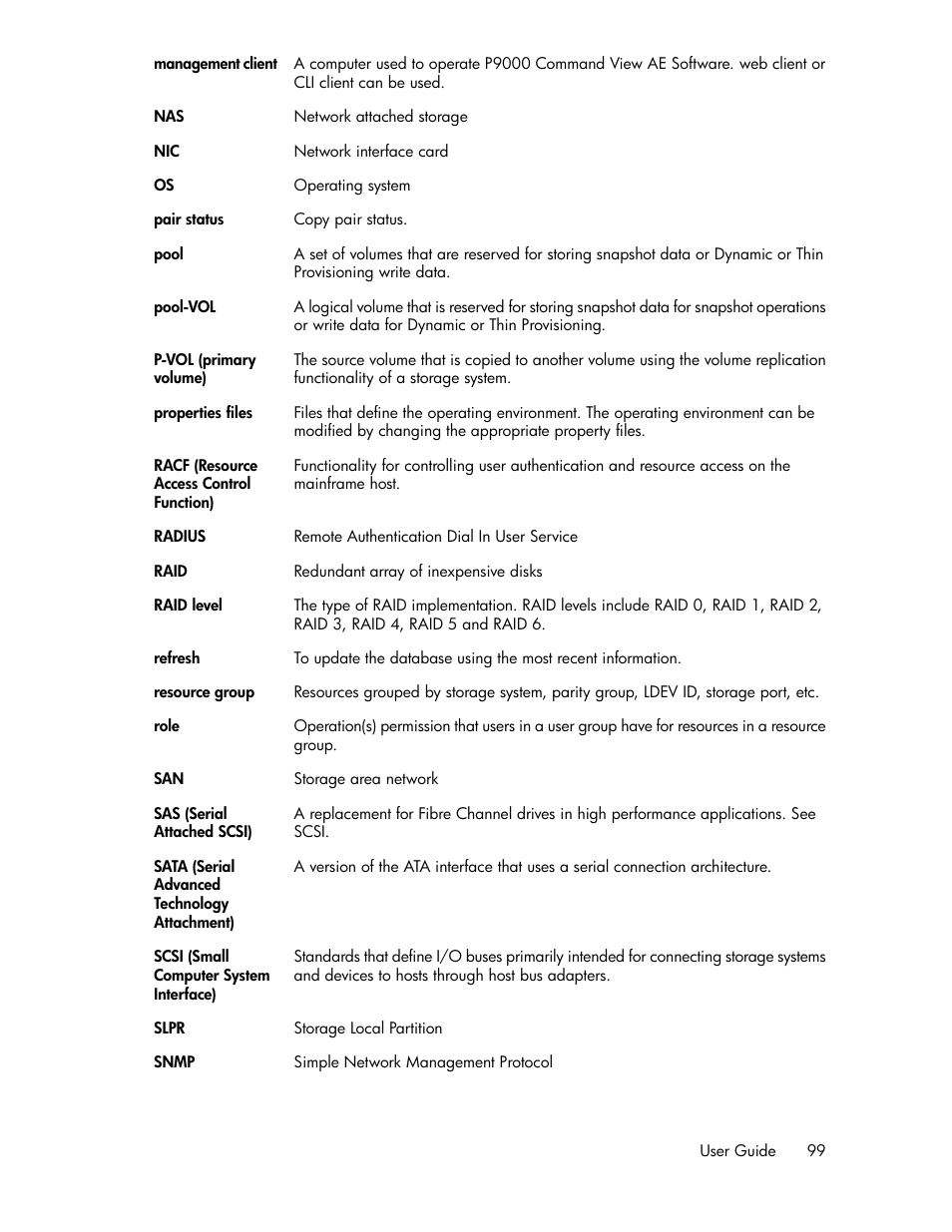 HP XP P9000 Command View Advanced Edition Software User Manual | Page 99 / 104