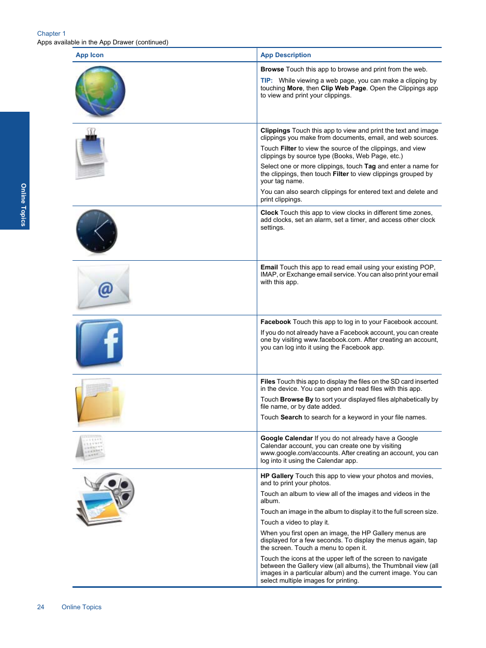 HP Photosmart eStation All-in-One Printer - C510a User Manual | Page 26 / 54