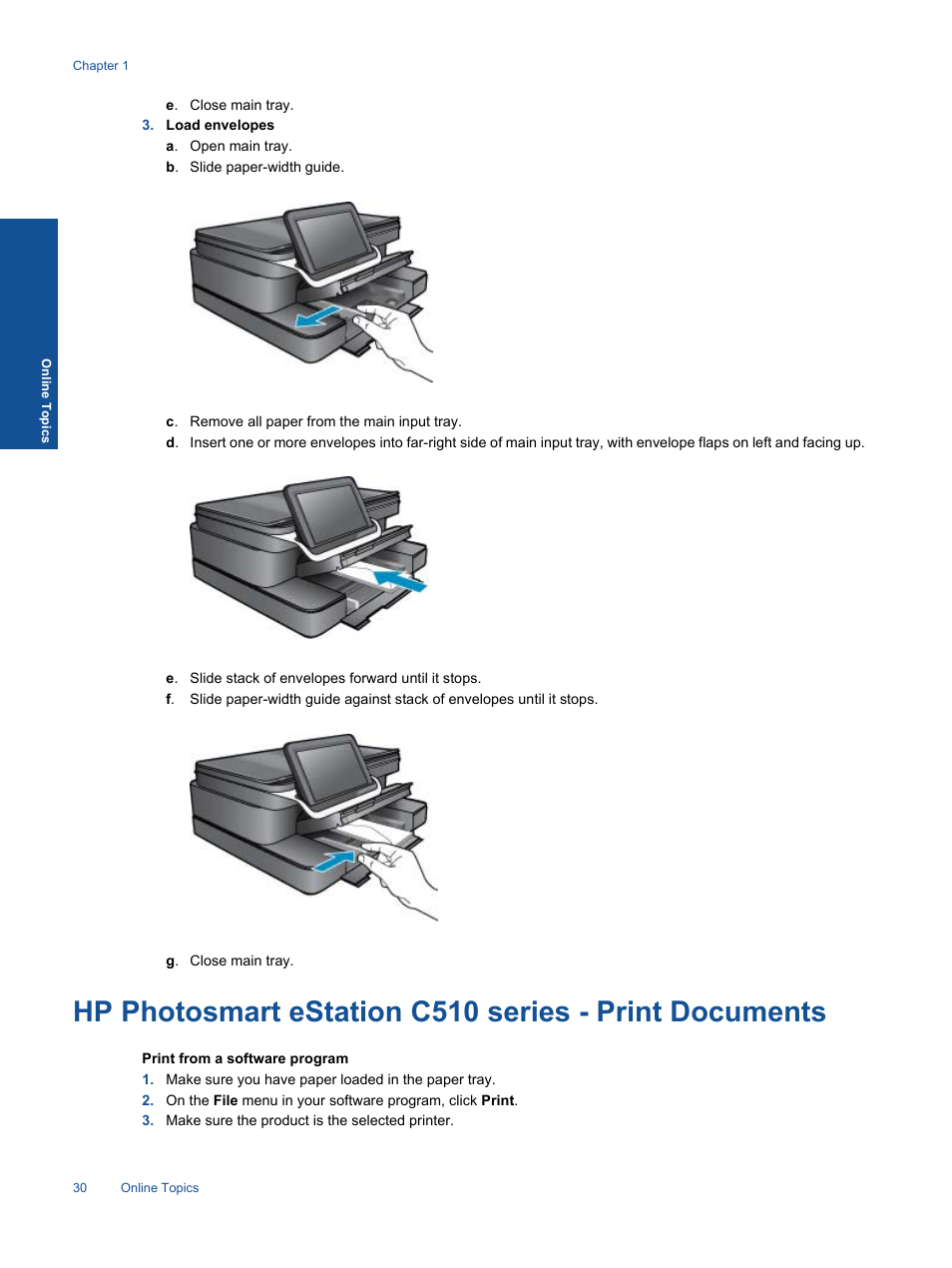 HP Photosmart eStation All-in-One Printer - C510a User Manual | Page 32 / 54
