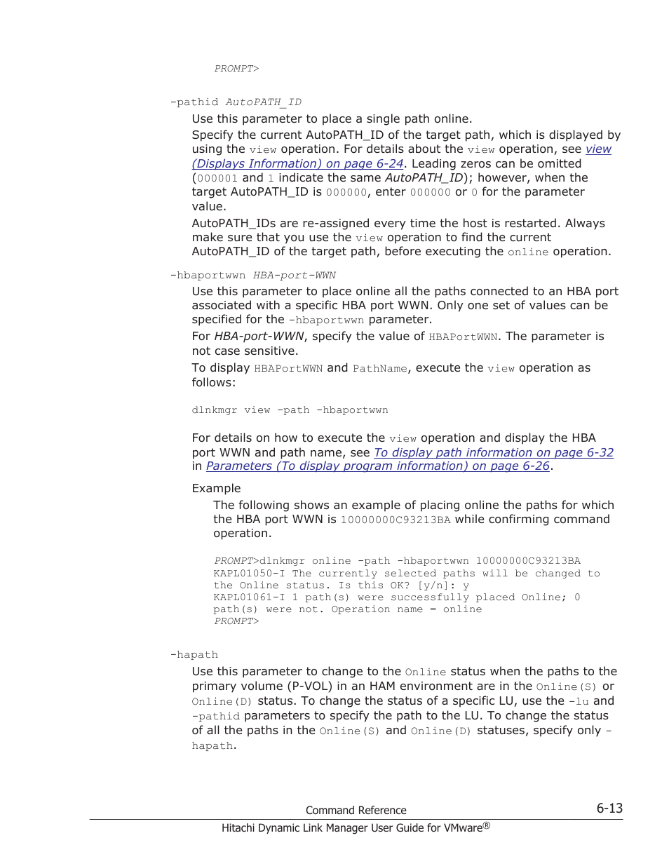 HP Hitachi Dynamic Link Manager Software User Manual | Page 105 / 242