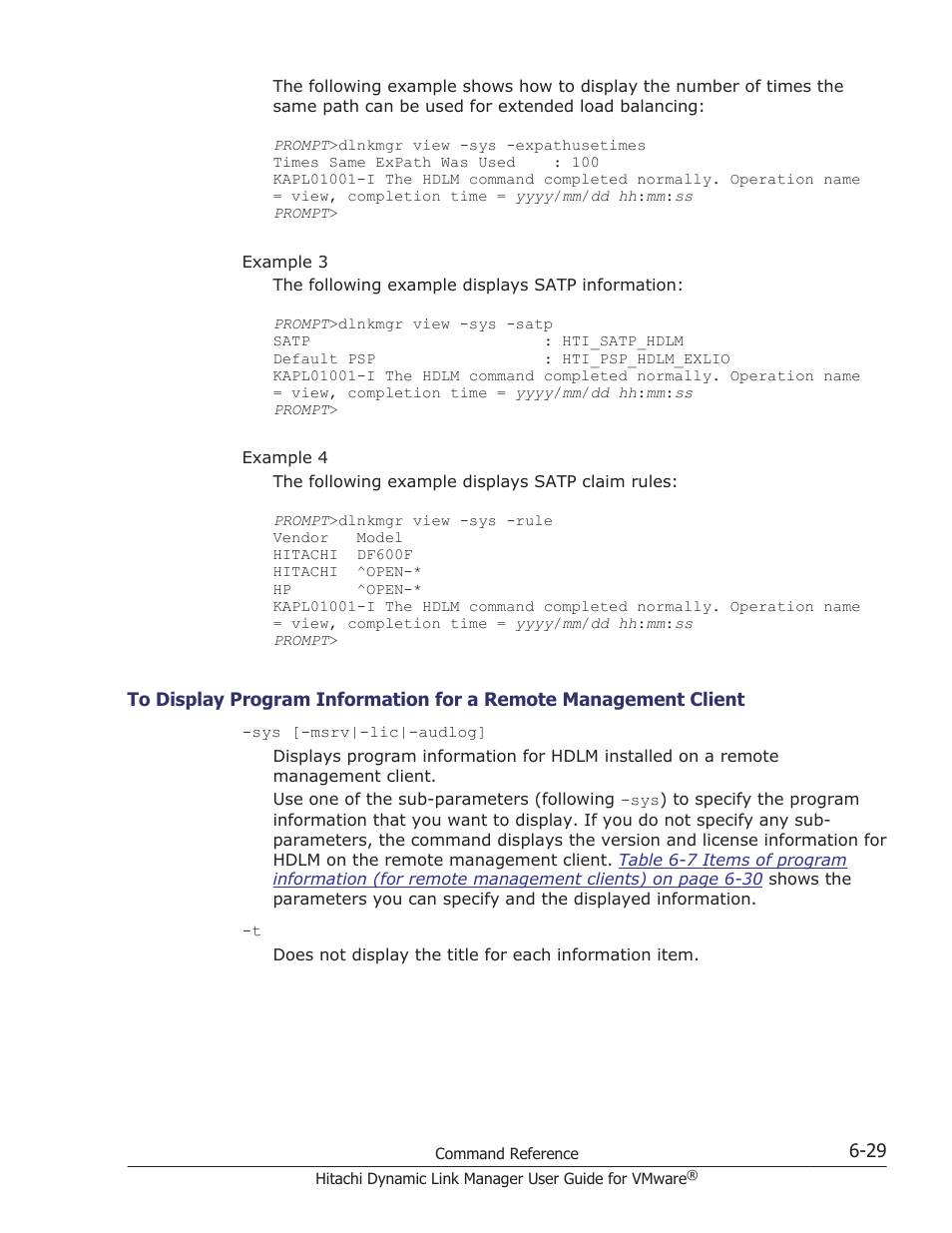 HP Hitachi Dynamic Link Manager Software User Manual | Page 121 / 242