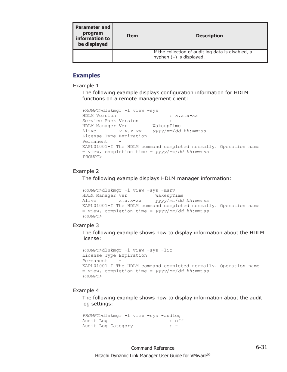 HP Hitachi Dynamic Link Manager Software User Manual | Page 123 / 242