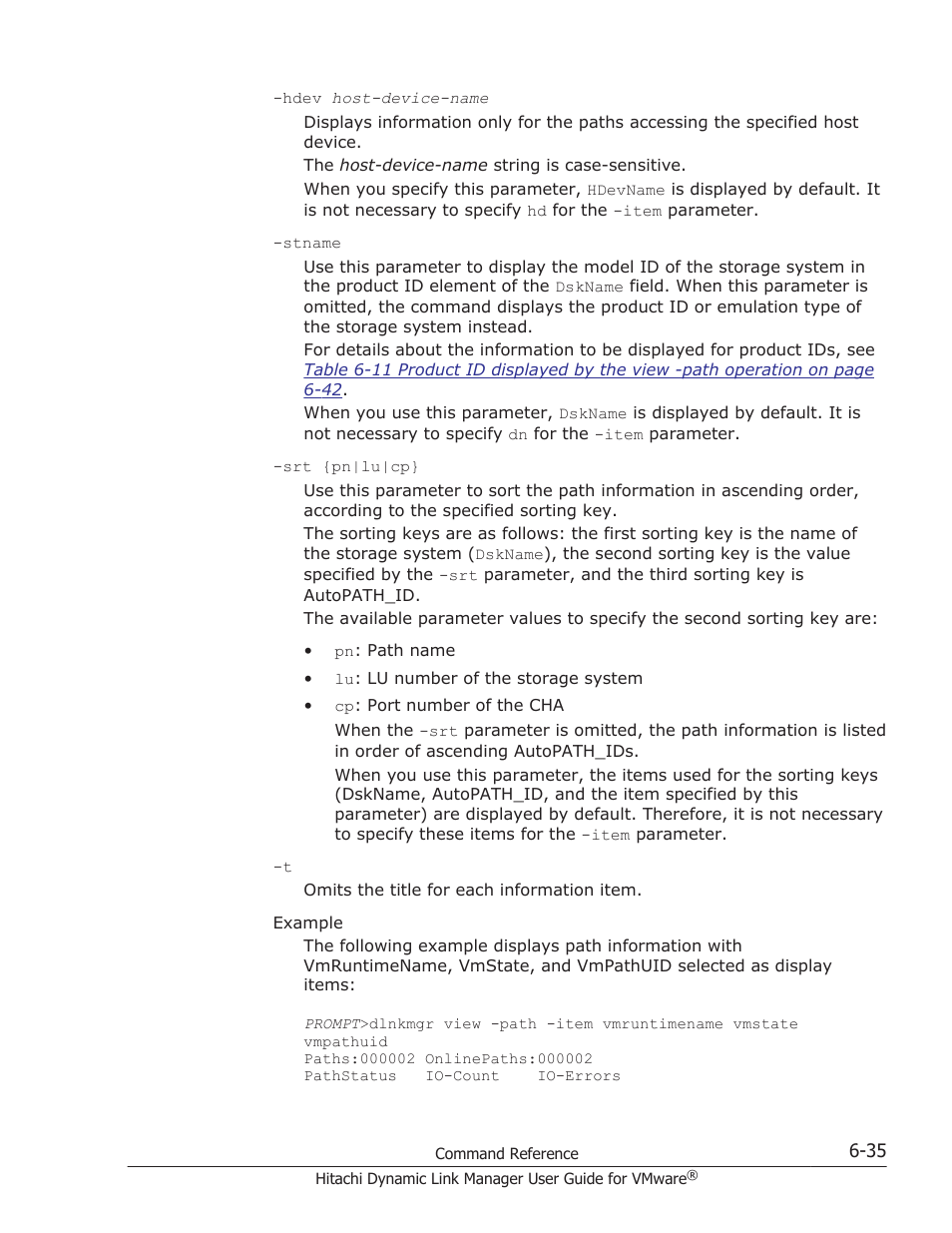 HP Hitachi Dynamic Link Manager Software User Manual | Page 127 / 242