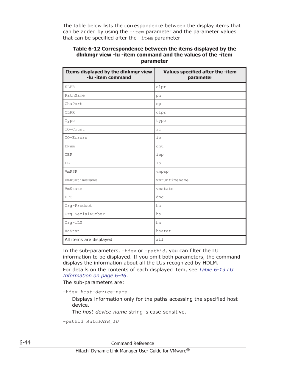 HP Hitachi Dynamic Link Manager Software User Manual | Page 136 / 242