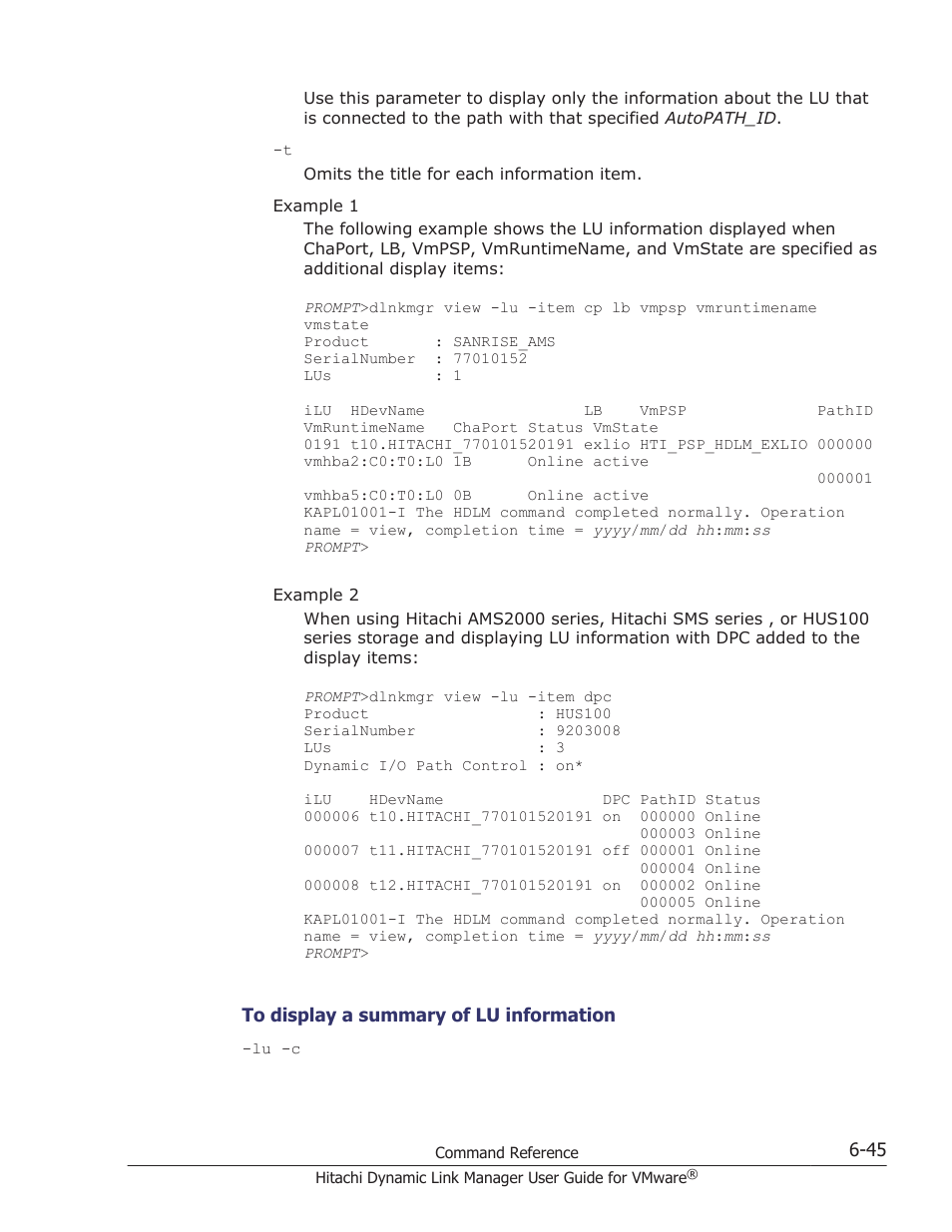 HP Hitachi Dynamic Link Manager Software User Manual | Page 137 / 242