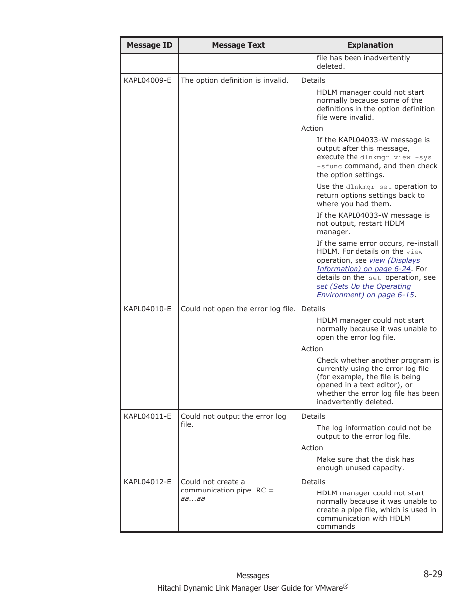 HP Hitachi Dynamic Link Manager Software User Manual | Page 187 / 242