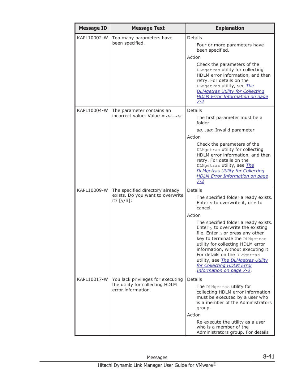 HP Hitachi Dynamic Link Manager Software User Manual | Page 199 / 242