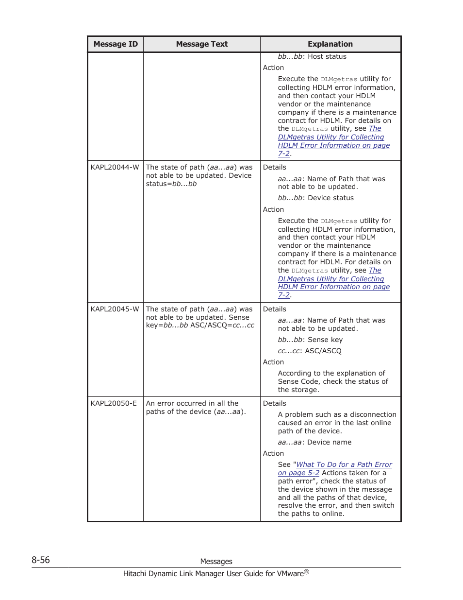 HP Hitachi Dynamic Link Manager Software User Manual | Page 214 / 242