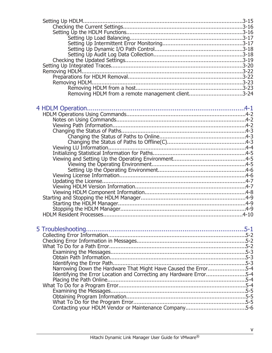 HP Hitachi Dynamic Link Manager Software User Manual | Page 5 / 242