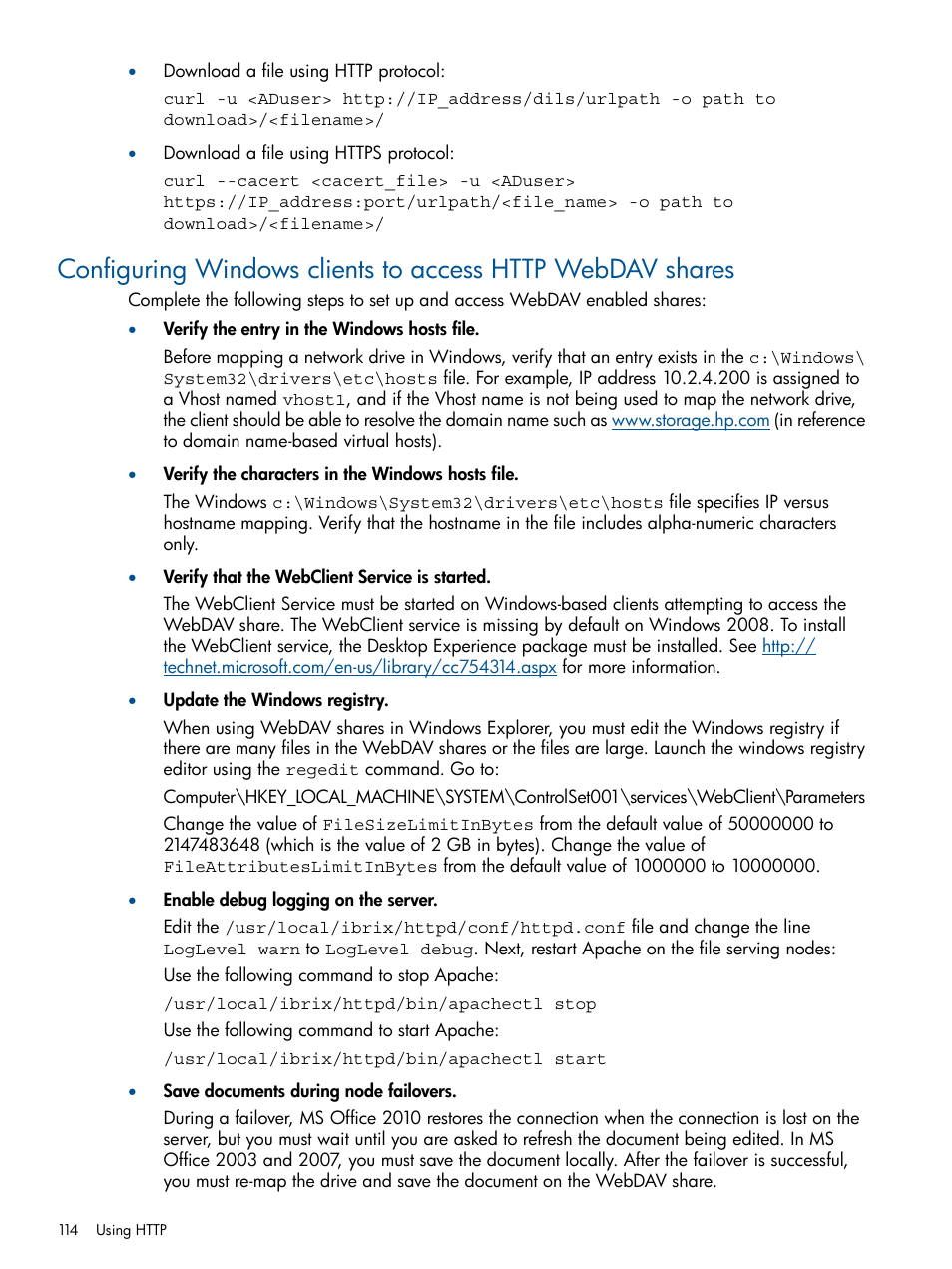 HP StoreAll Storage User Manual | Page 114 / 209