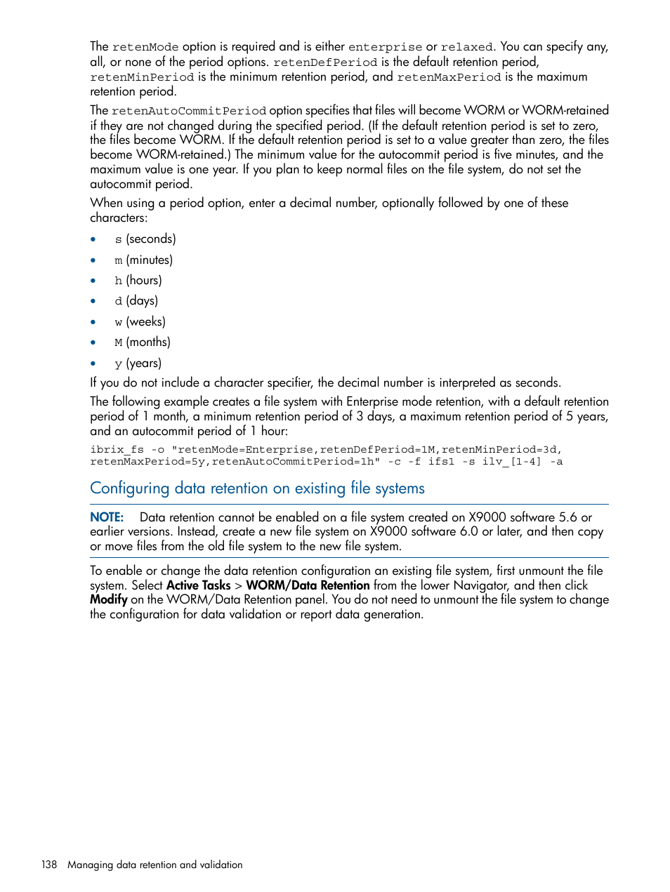 HP StoreAll Storage User Manual | Page 138 / 209