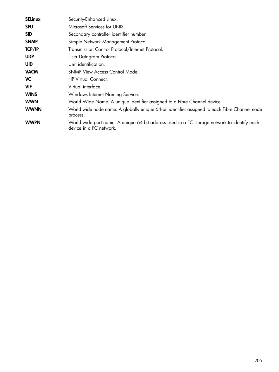 HP StoreAll Storage User Manual | Page 205 / 209