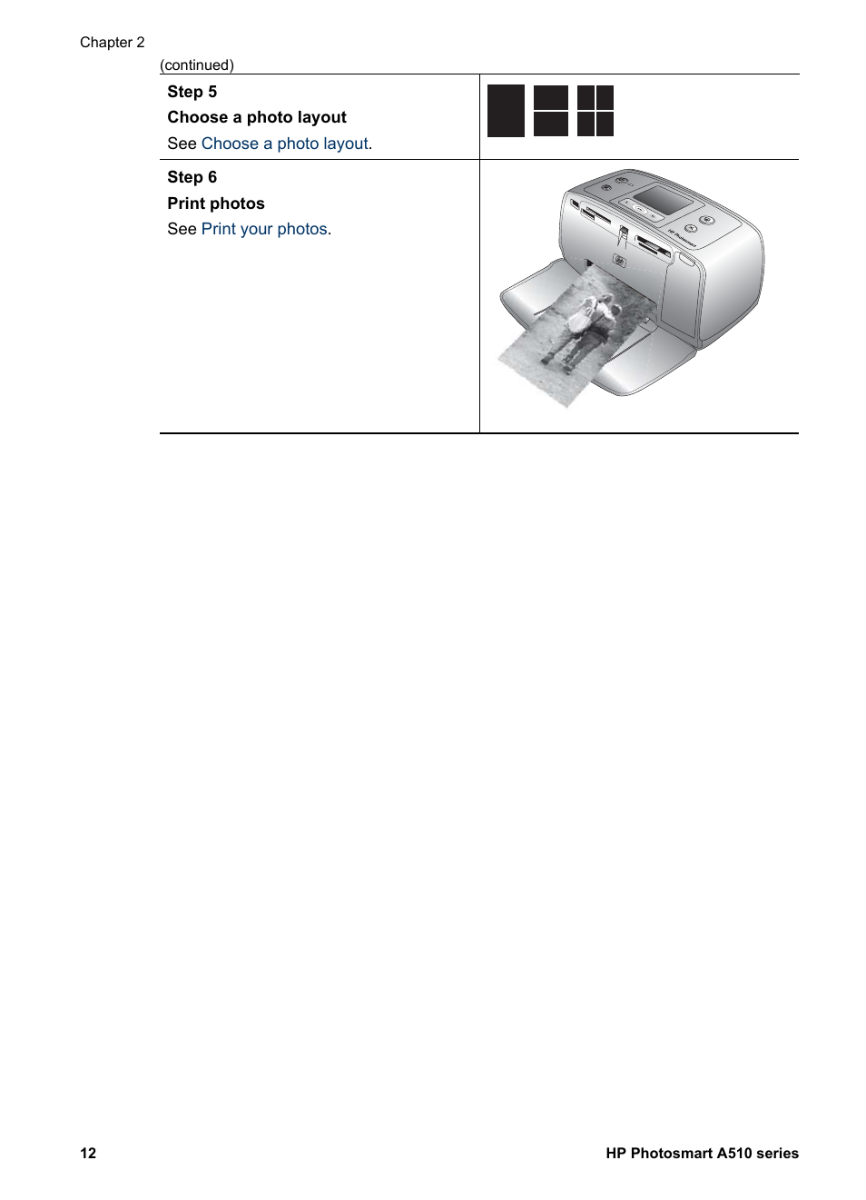 HP Photosmart A512 Compact Photo Printer User Manual | Page 15 / 66