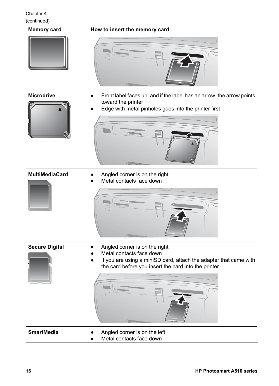 HP Photosmart A512 Compact Photo Printer User Manual | Page 19 / 66