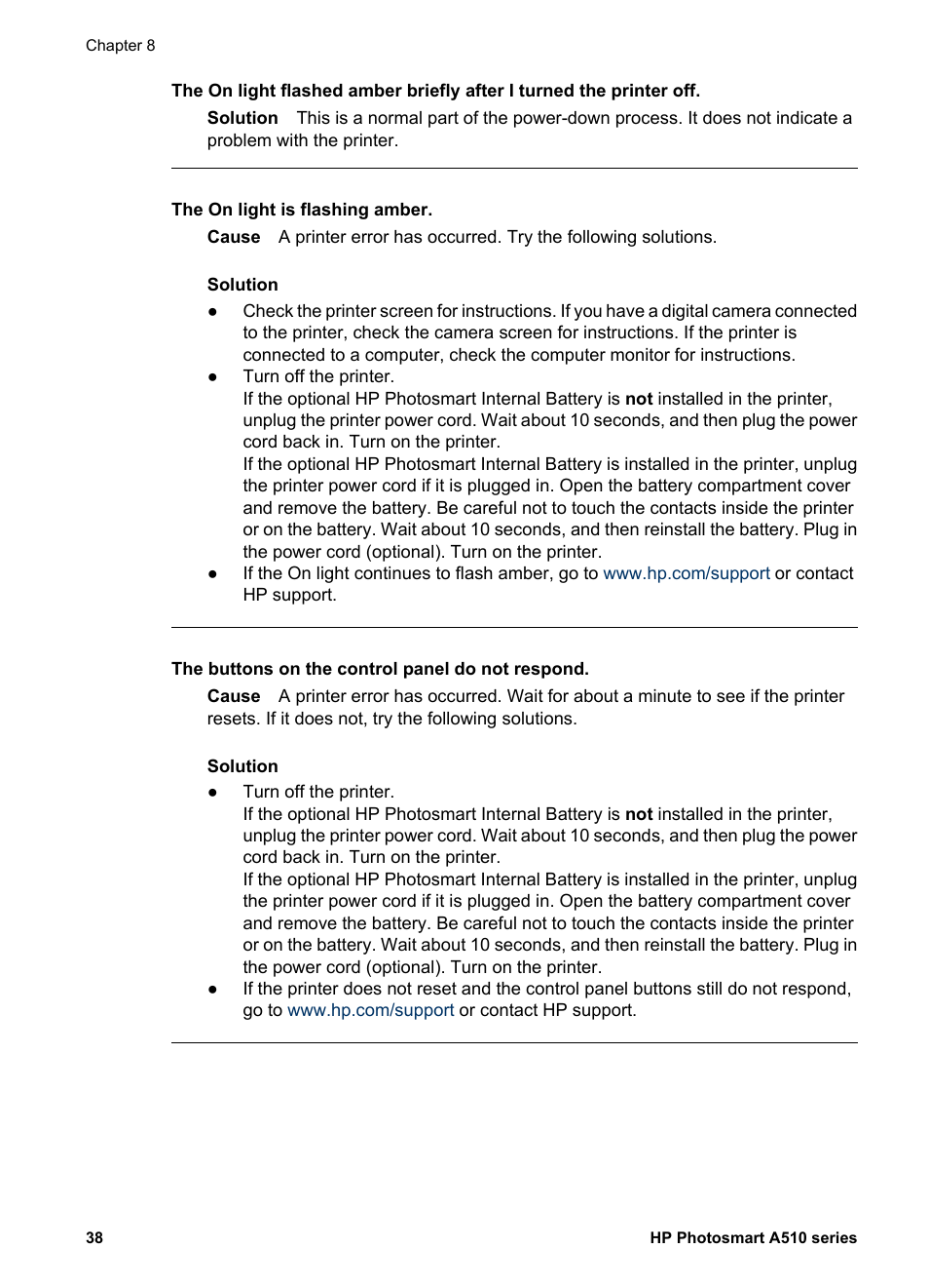 HP Photosmart A512 Compact Photo Printer User Manual | Page 41 / 66