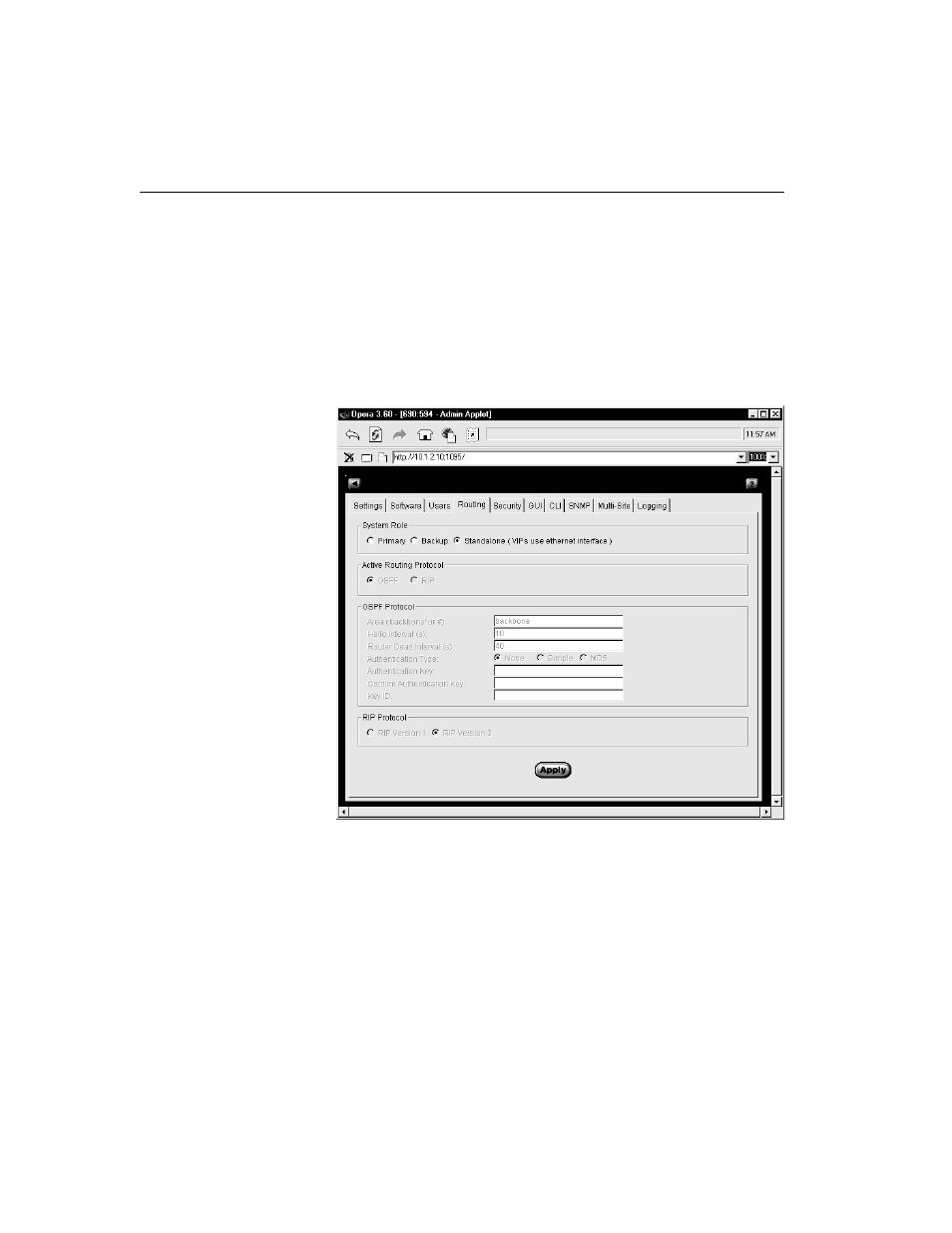 Routing tab | HP Traffic Director sa7220 User Manual | Page 104 / 352