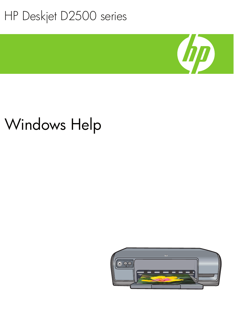HP Deskjet D2560 Printer User Manual | 121 pages