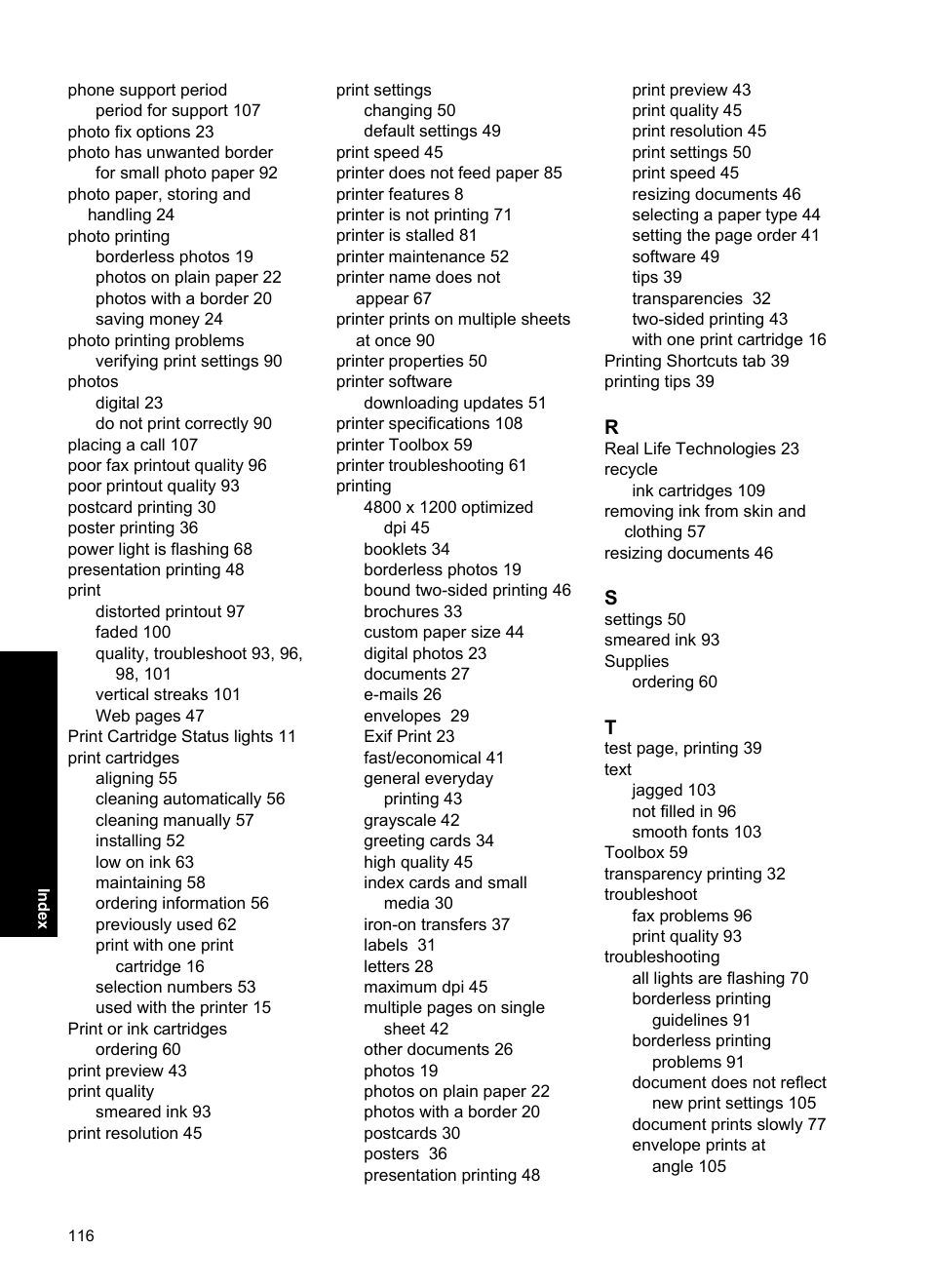 HP Deskjet D2560 Printer User Manual | Page 119 / 121