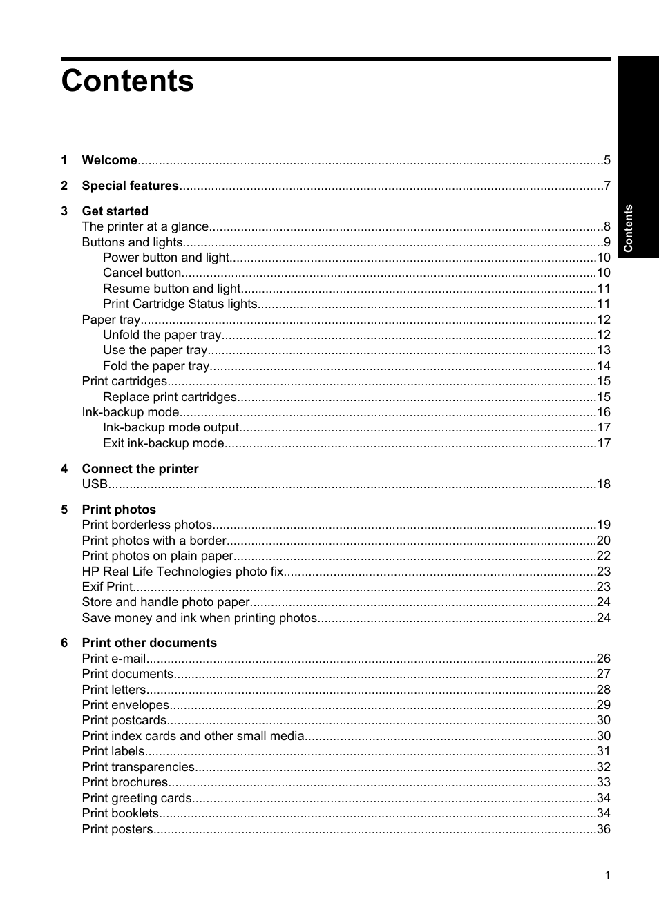 HP Deskjet D2560 Printer User Manual | Page 4 / 121