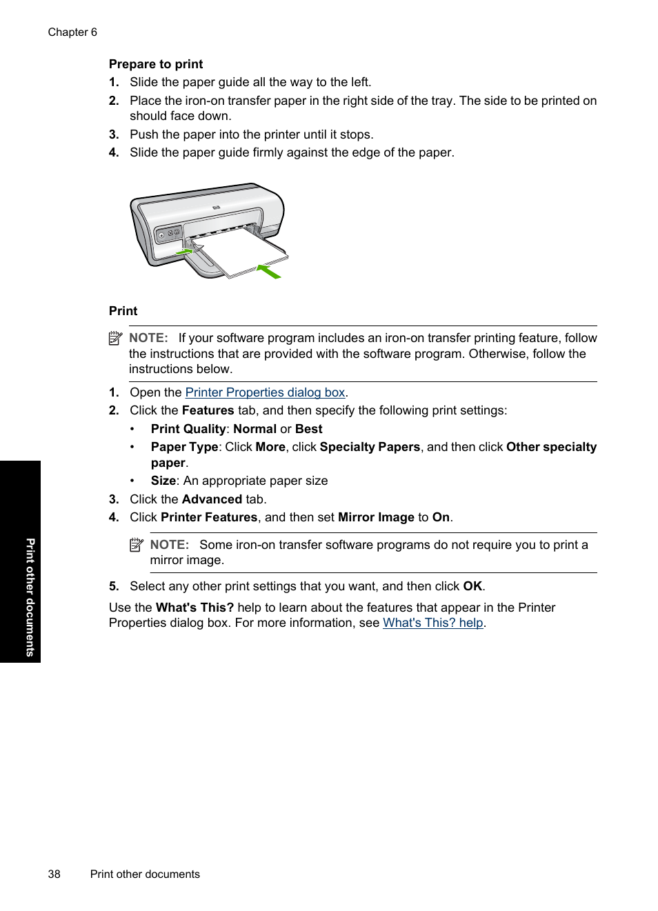 HP Deskjet D2560 Printer User Manual | Page 41 / 121