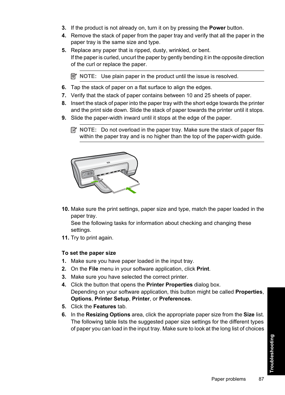 HP Deskjet D2560 Printer User Manual | Page 90 / 121