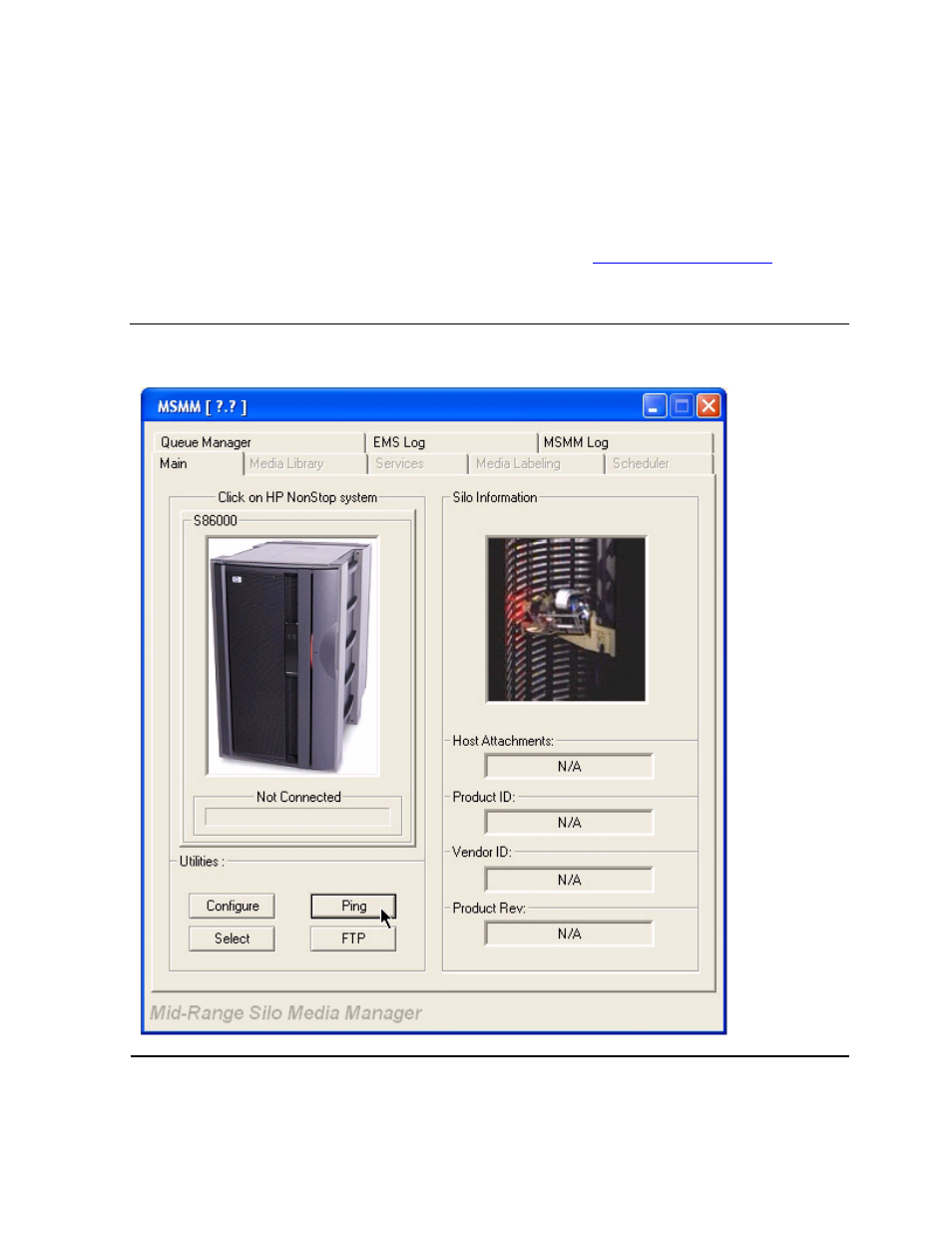 Msmm gui tabs, Main tab, Figure 6-1 | HP NonStop G-Series User Manual | Page 86 / 210