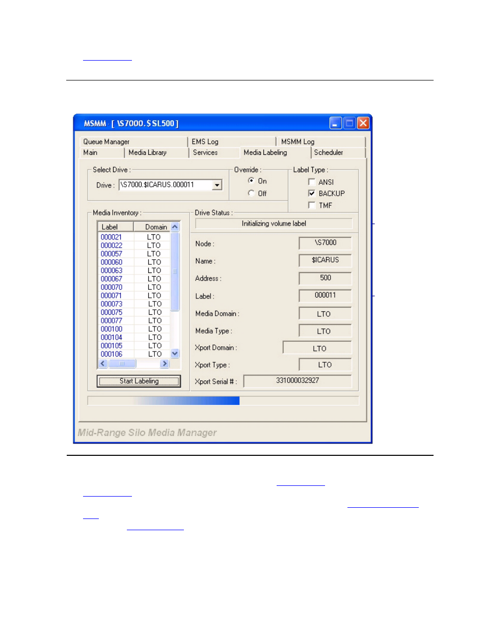 Figure 6-12, Initializing volume label | HP NonStop G-Series User Manual | Page 98 / 210