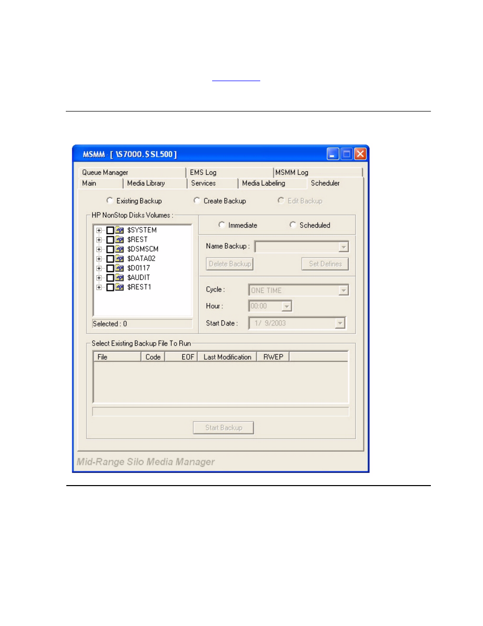 Scheduler tab, Figure 6-13, Scheduler main tab | HP NonStop G-Series User Manual | Page 99 / 210