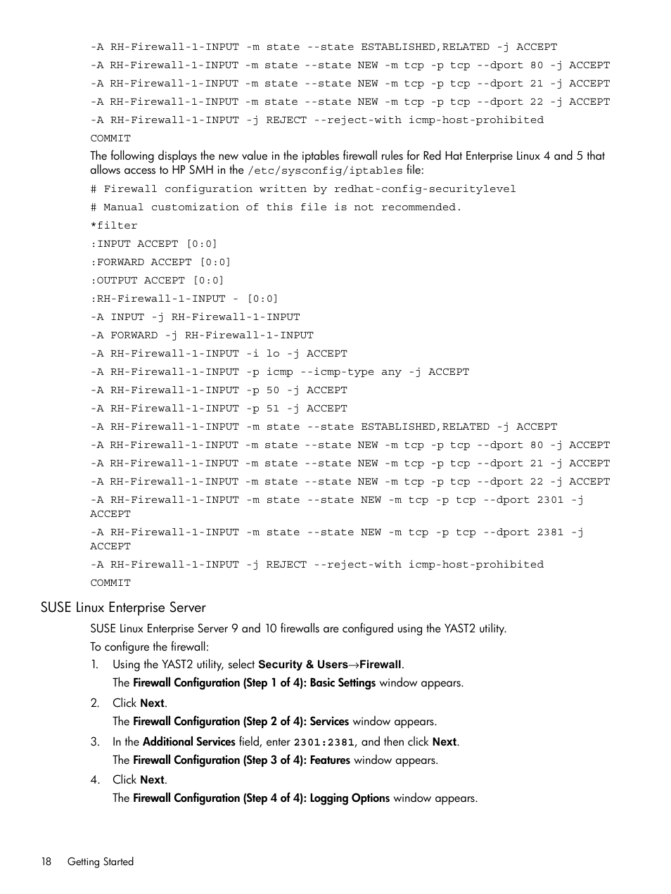 Suse linux enterprise server | HP System Management Homepage-Software User Manual | Page 18 / 102