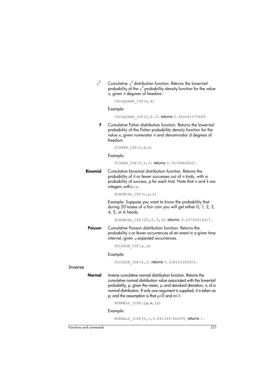 Inverse | HP Prime Graphing Calculator User Manual | Page 327 / 616