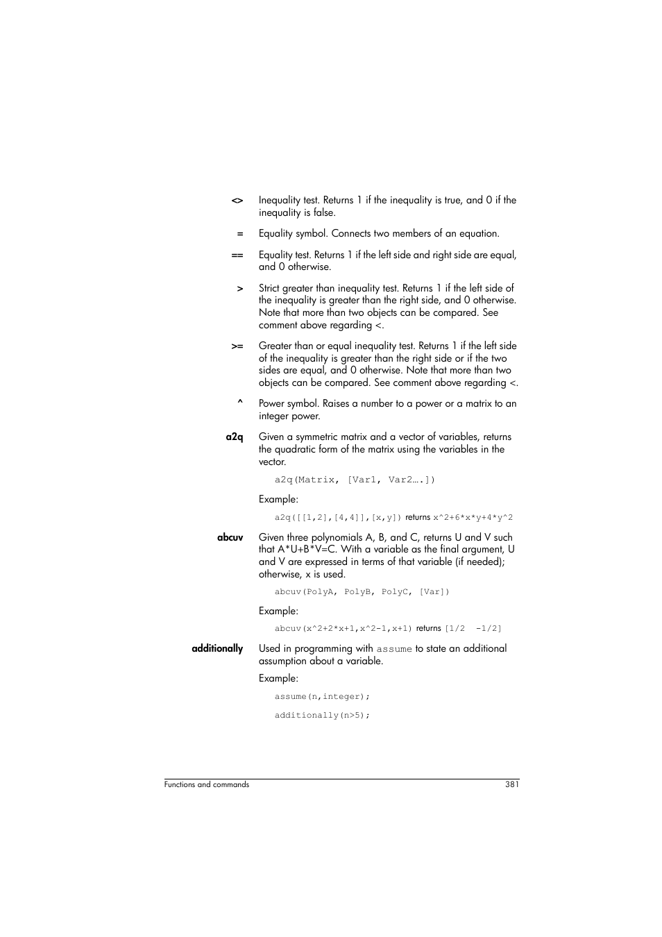 HP Prime Graphing Calculator User Manual | Page 387 / 616