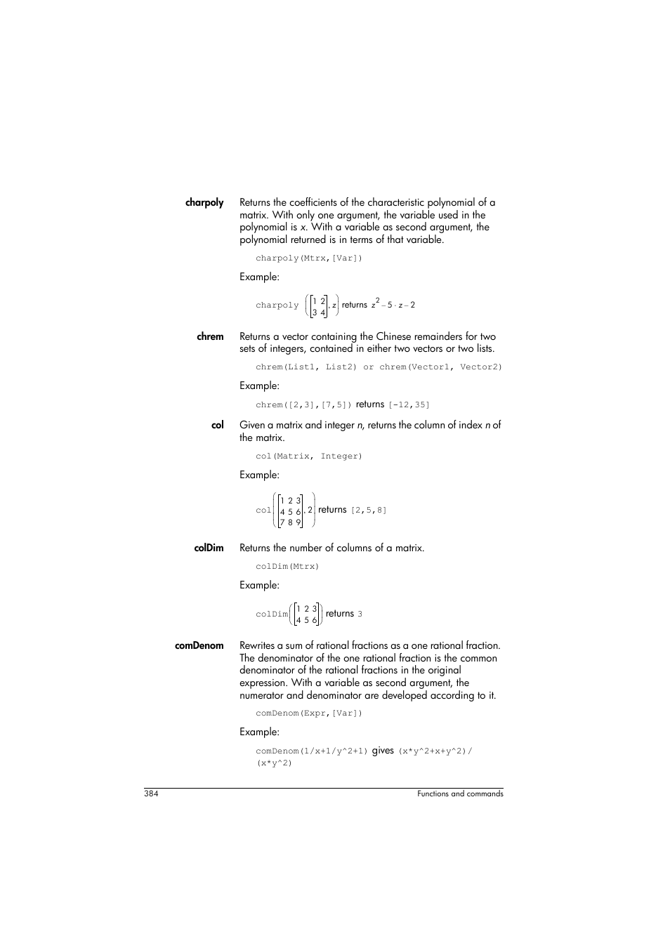 HP Prime Graphing Calculator User Manual | Page 390 / 616