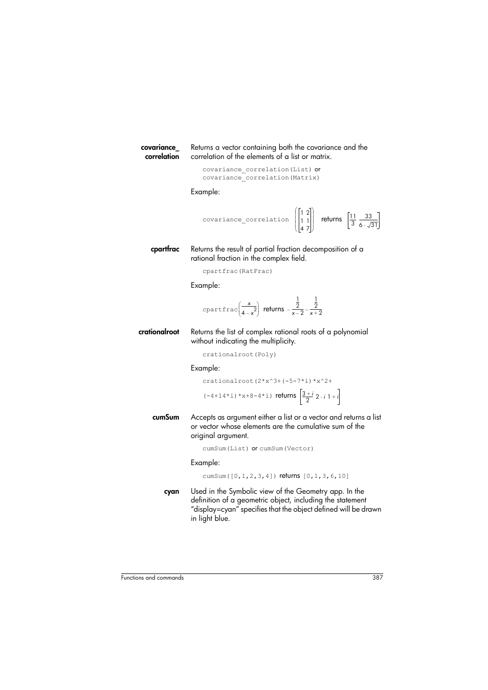 HP Prime Graphing Calculator User Manual | Page 393 / 616