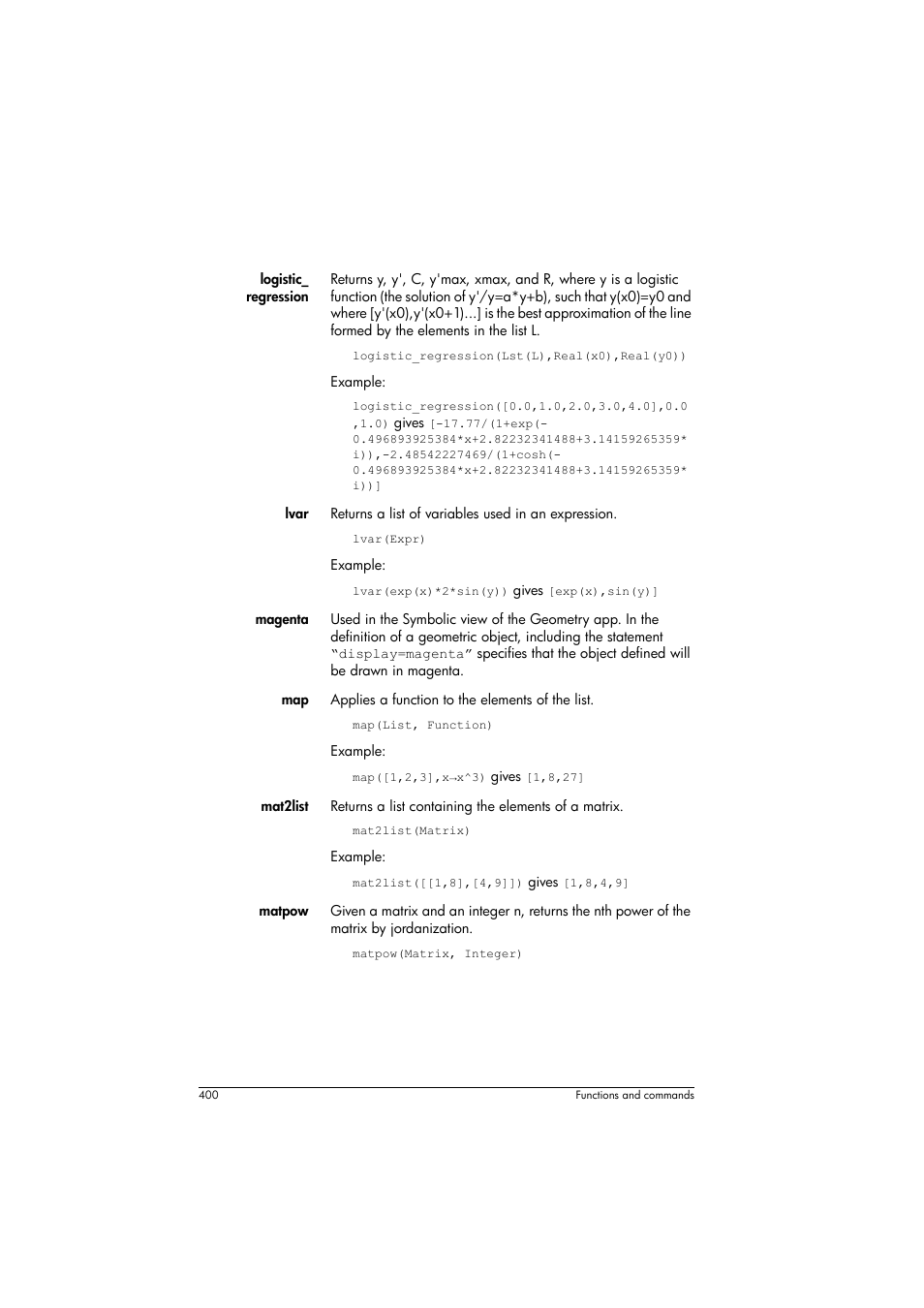 HP Prime Graphing Calculator User Manual | Page 406 / 616